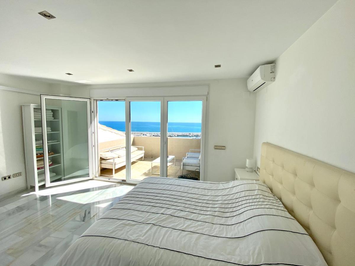 شقة Luxury Puerto Banus Penthouse With Parking & Wi-Fi ماربيا المظهر الخارجي الصورة